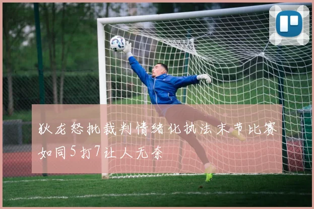 狄龙怒批裁判情绪化执法末节比赛如同5打7让人无奈